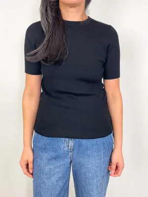 Rd Sweater Short Sleeve in Black