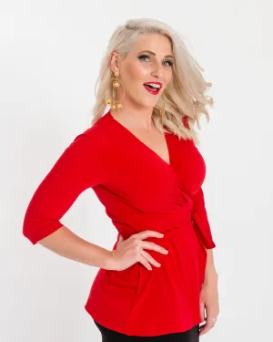 Red - Wrap Top