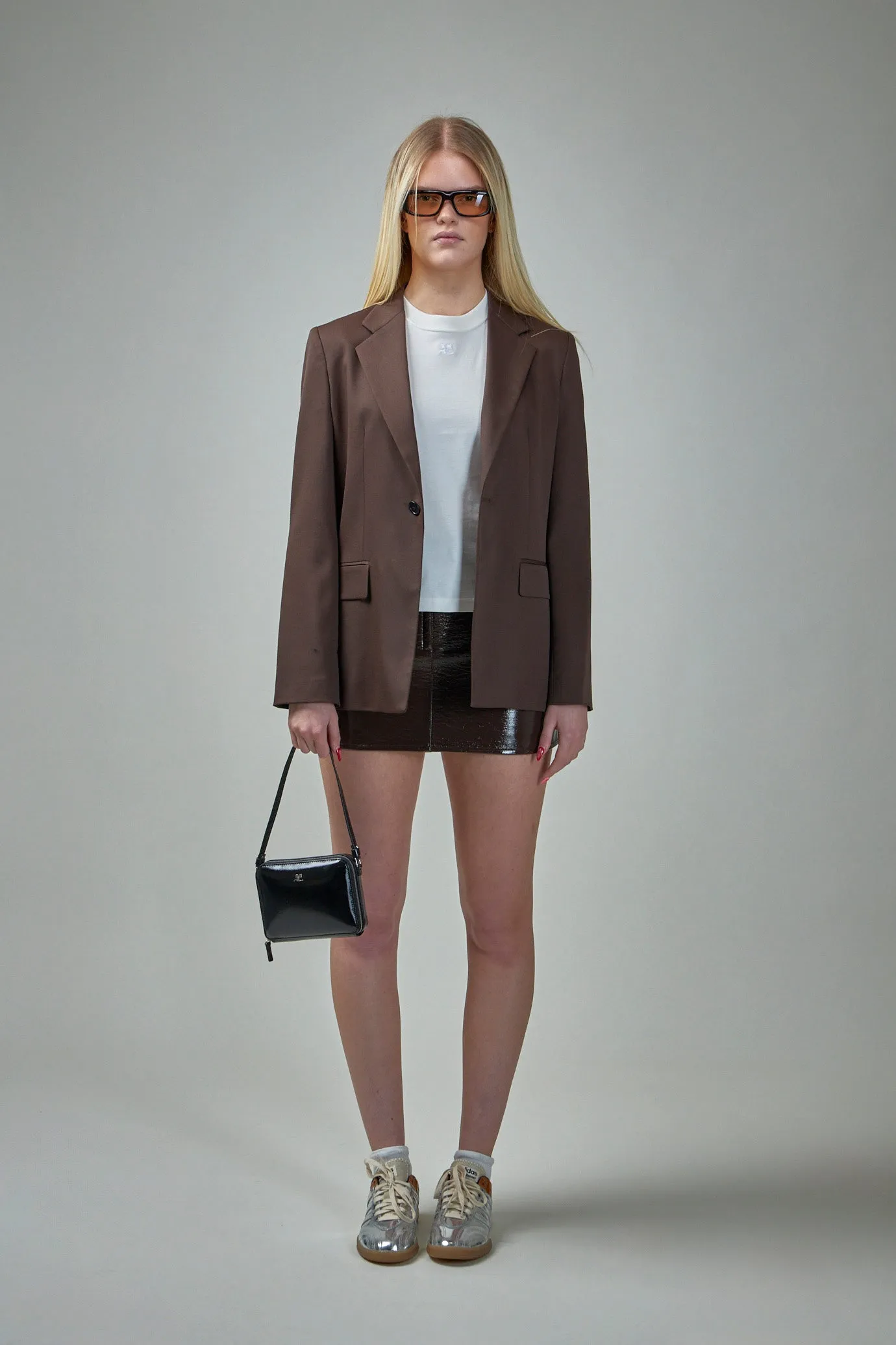 Reedition Vinyl Mini Skirt