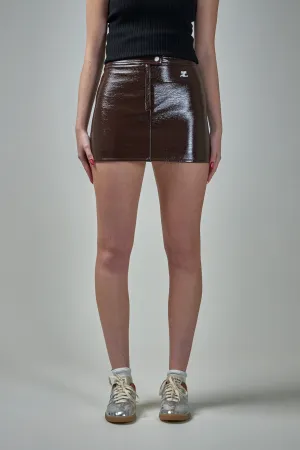 Reedition Vinyl Mini Skirt