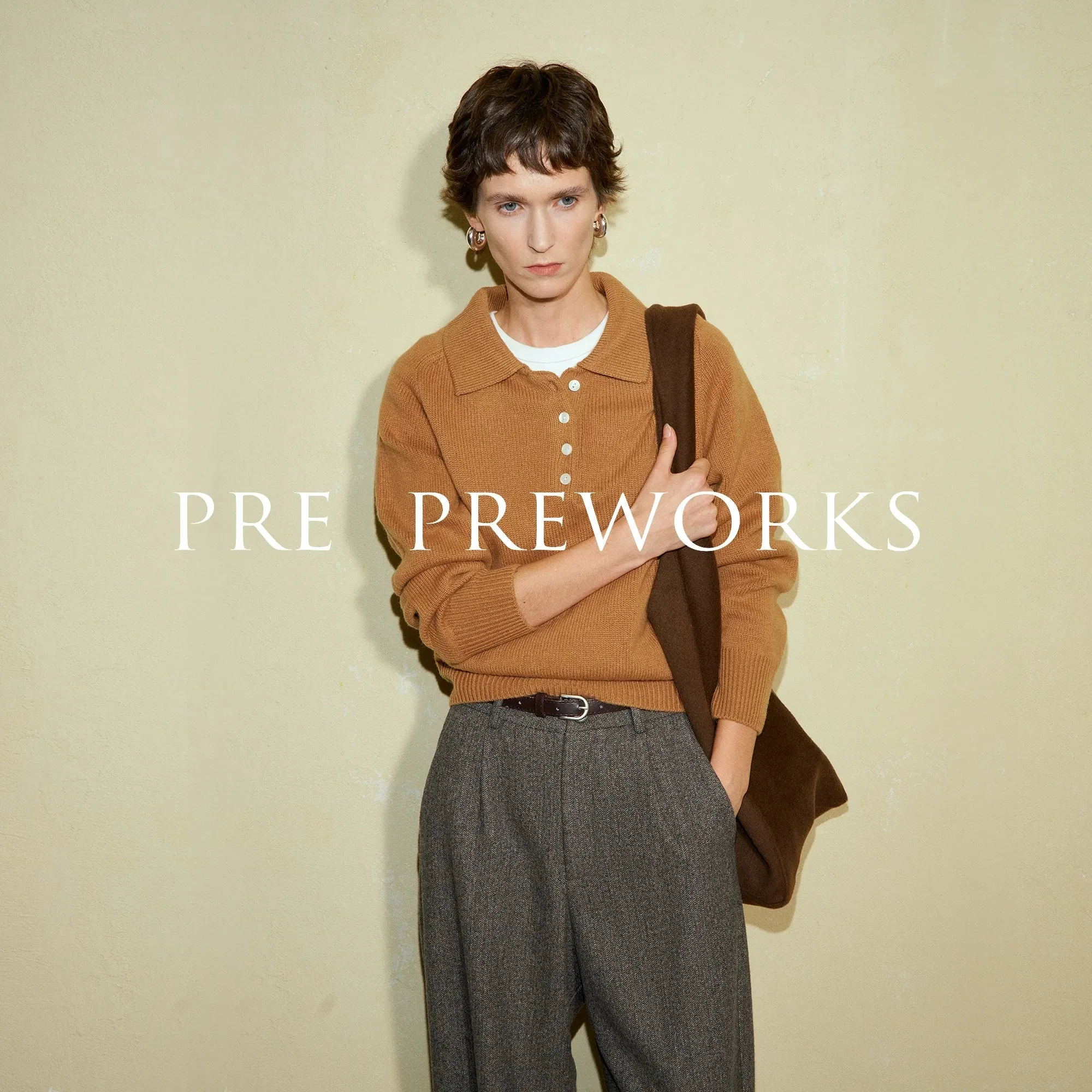 Retro Wool Polo Knit Sweater