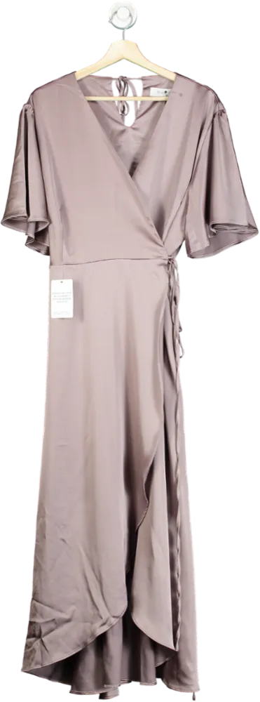 Rewritten Mauve Wrap Dress XL
