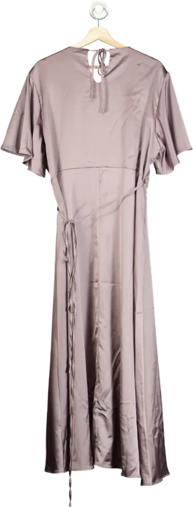 Rewritten Mauve Wrap Dress XL