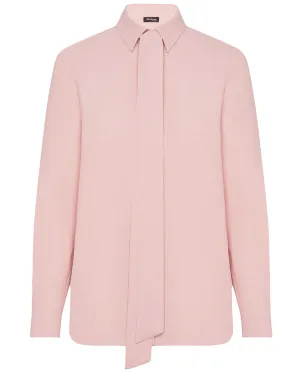 Rose Long Sleeve Belted Blouse
