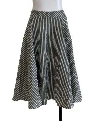 Sage Bengal Stripes Full Circle Skirt
