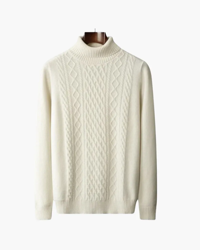 SALZBURG MERINO WOOL KNITTED TURTLENECK SWEATER