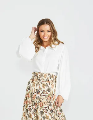 Sass Adeline Shirt | White