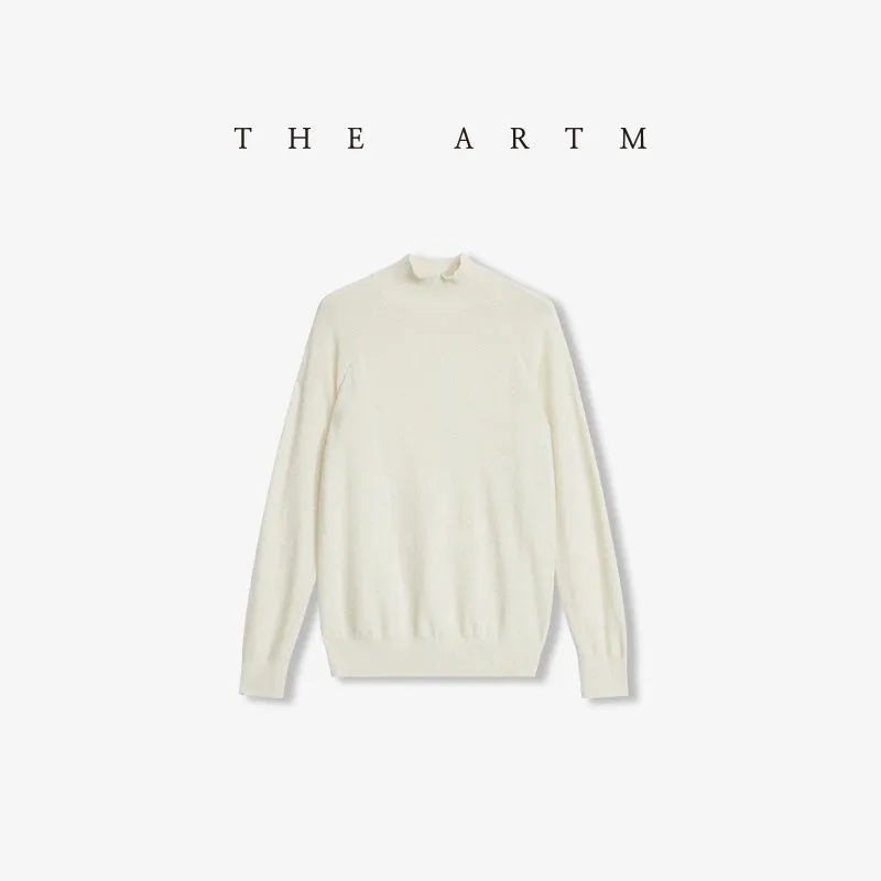 Seamless High-Neck Luxury Sweater