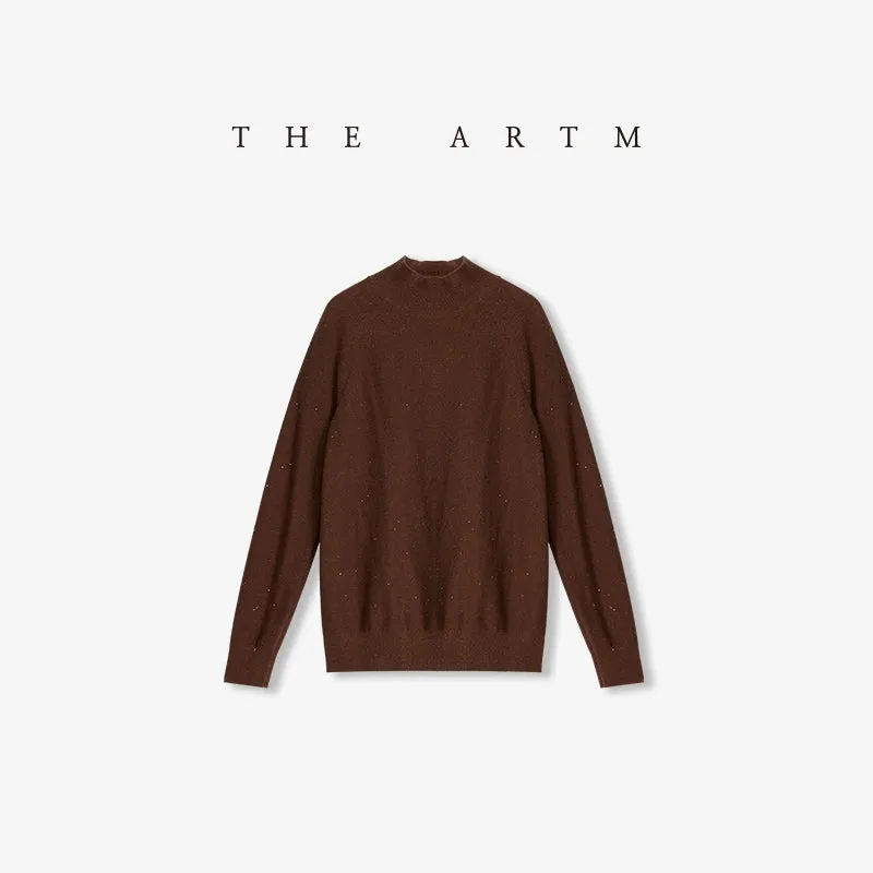 Seamless High-Neck Luxury Sweater