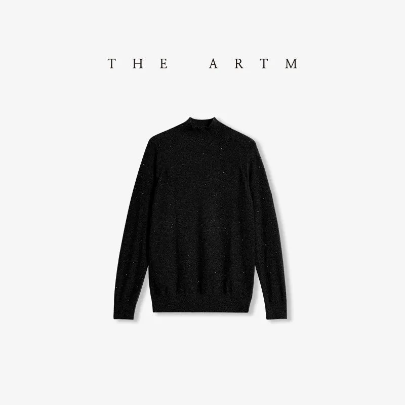 Seamless High-Neck Luxury Sweater