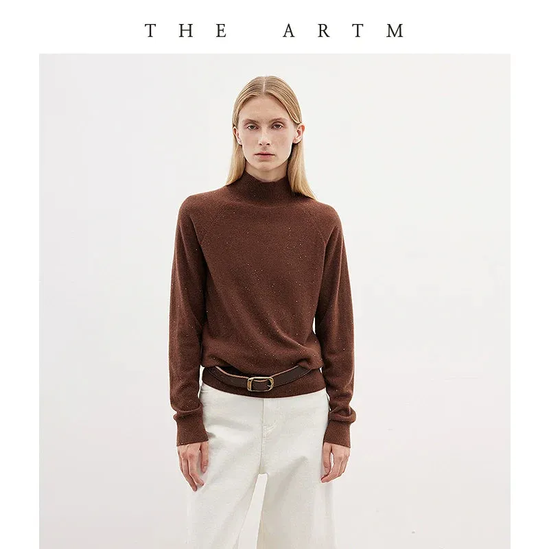 Seamless High-Neck Luxury Sweater