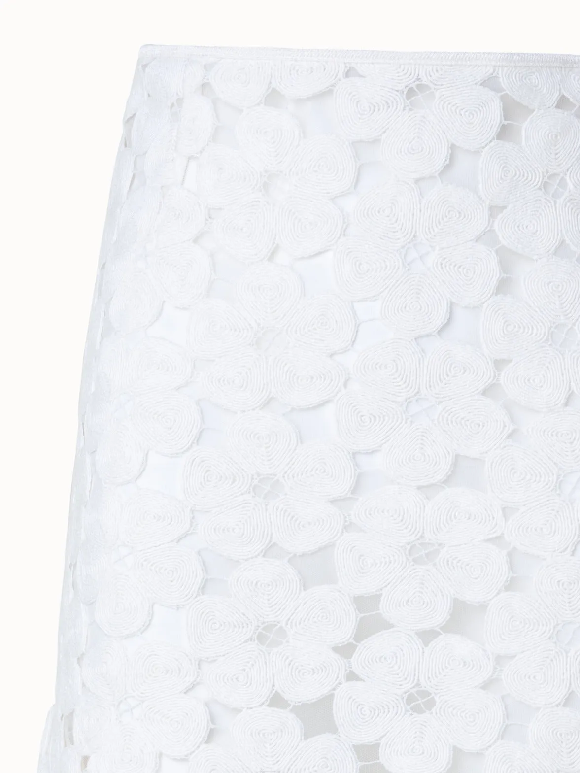Short Skirt with Anemone Embroidery