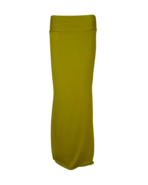 simple maxi skirt / moss green