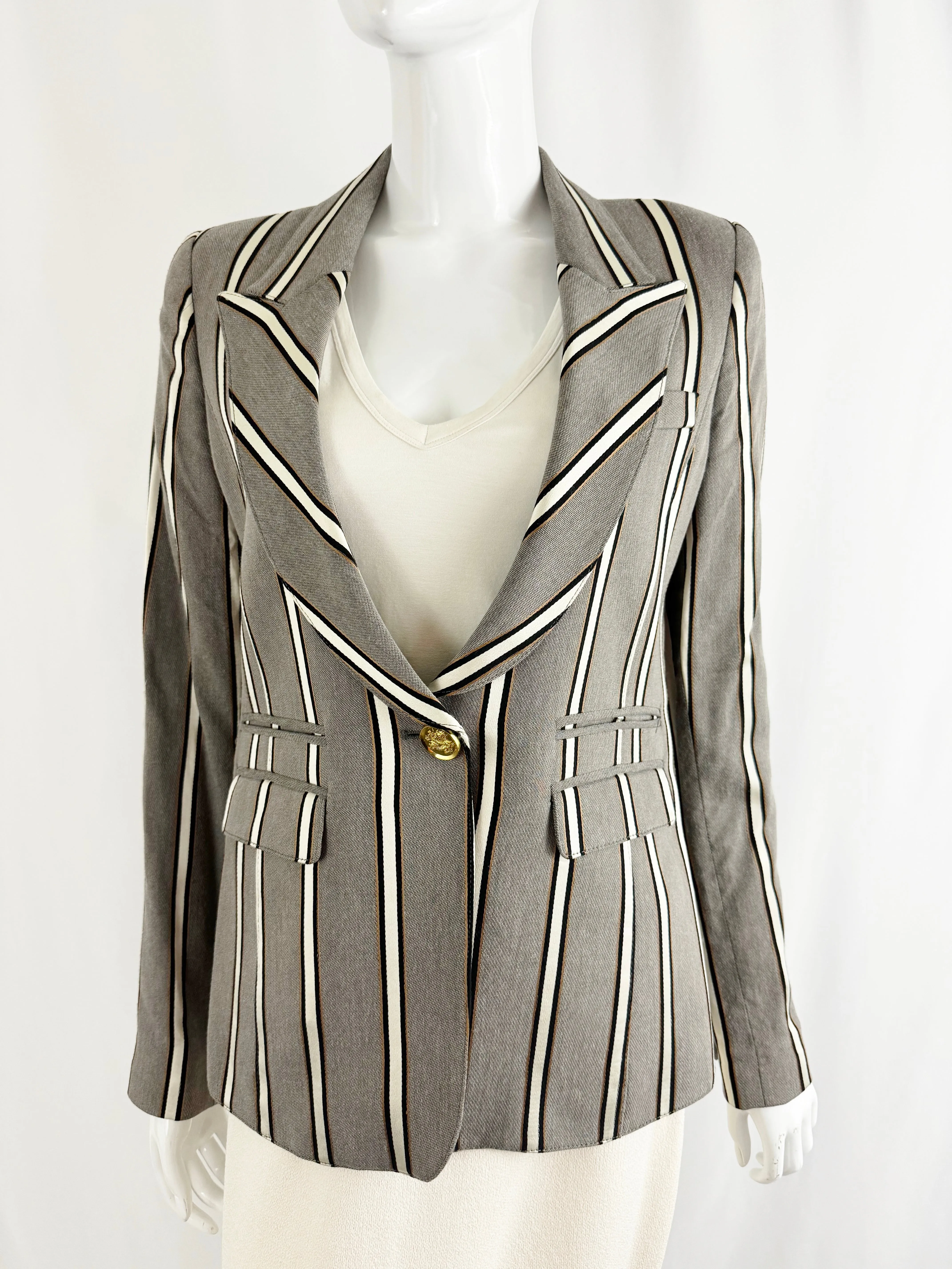 Smythe Striped Blazer Size 10