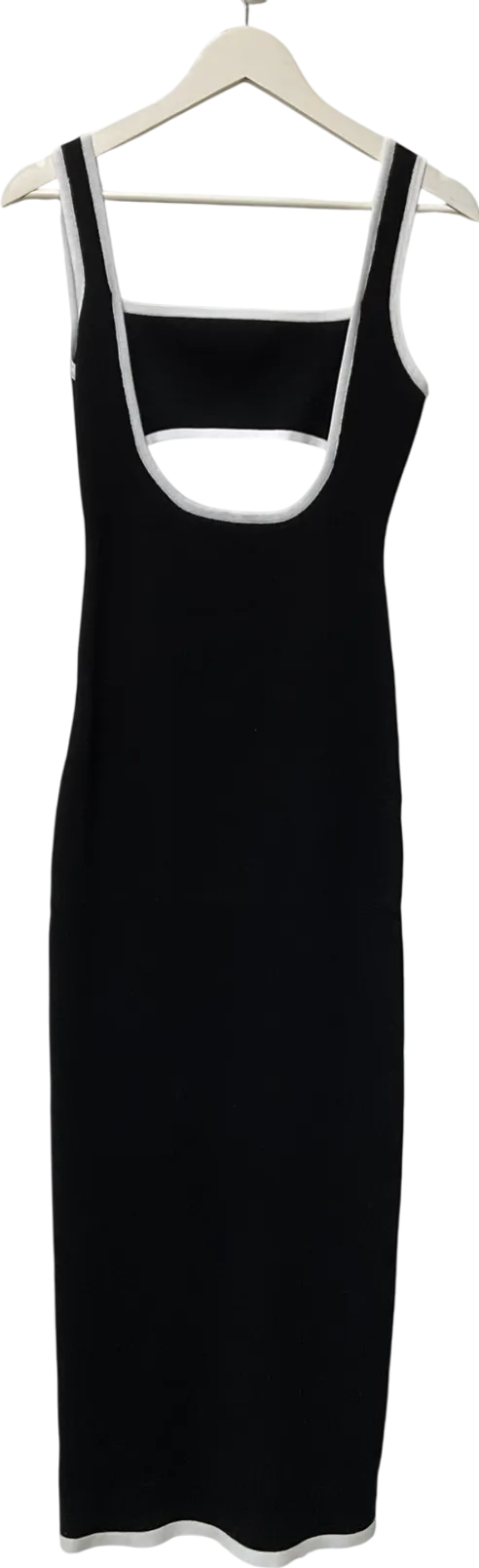 Soera Black Eloise cit out midi dress UK S