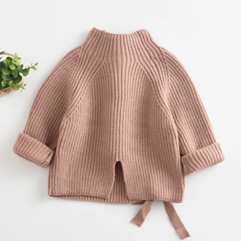 Solid Color Knitted Turtleneck Sweaters