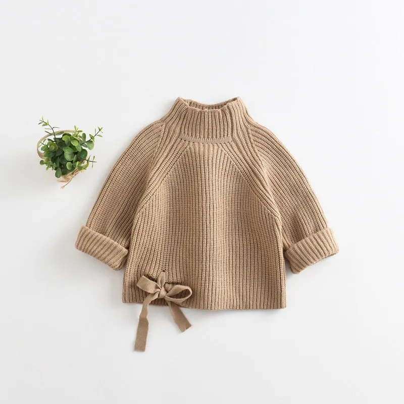 Solid Color Knitted Turtleneck Sweaters
