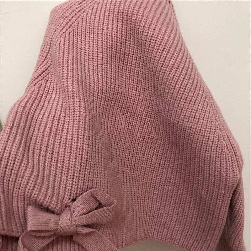 Solid Color Knitted Turtleneck Sweaters