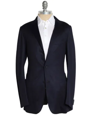 Solid Navy Wool Sportcoat