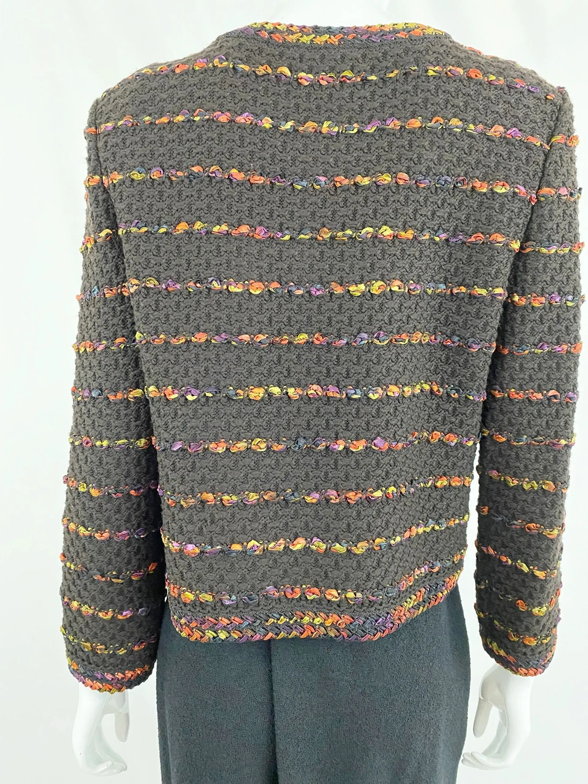 St. John Knit Zipped Jacket Size 8
