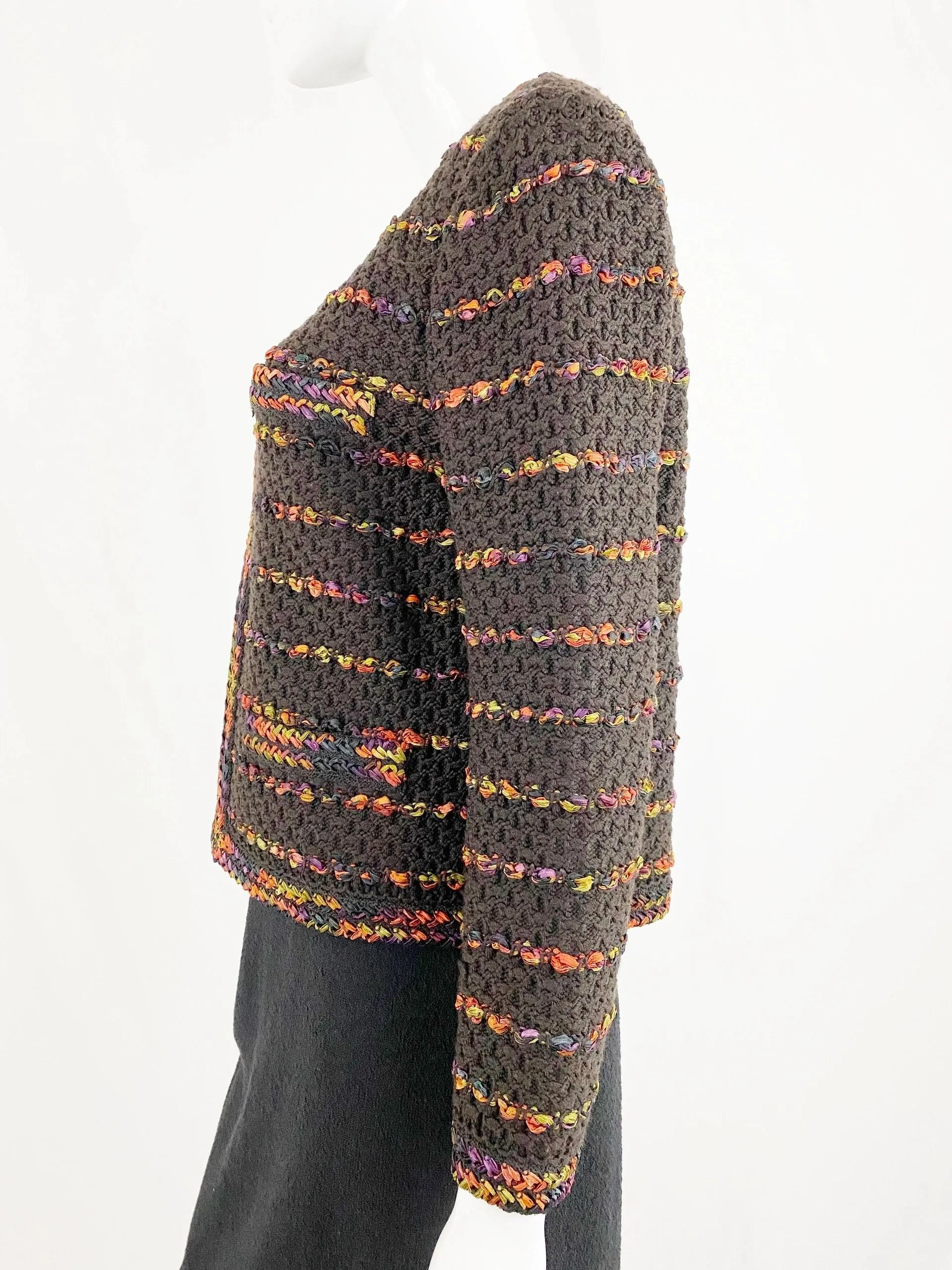 St. John Knit Zipped Jacket Size 8
