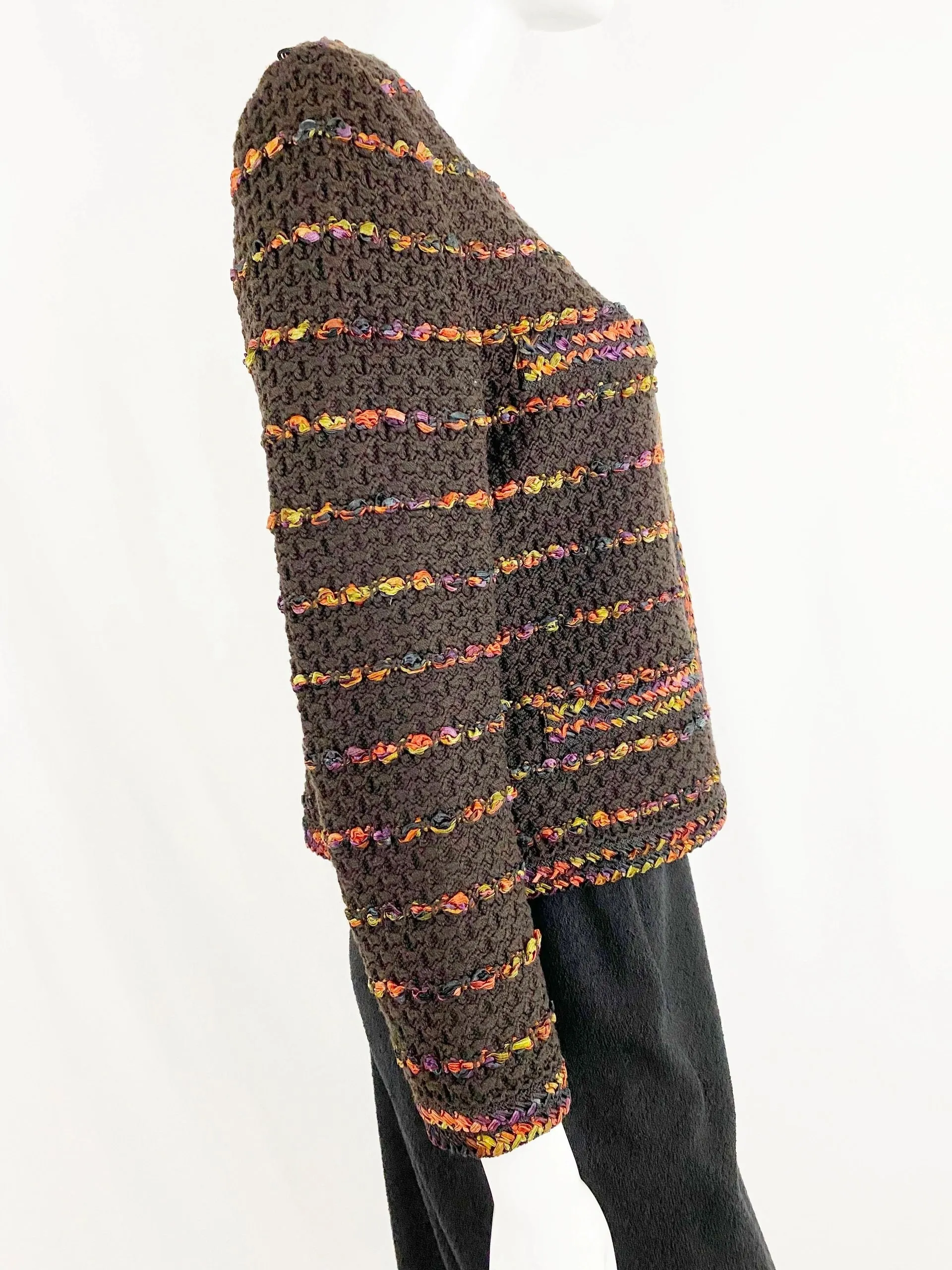 St. John Knit Zipped Jacket Size 8