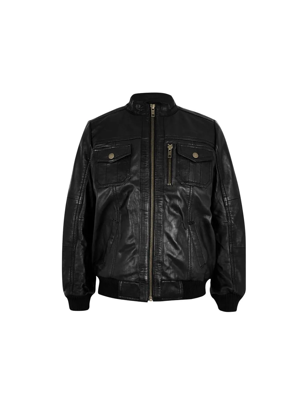 Stand Trek Lambskin Leather Jacket for Boys