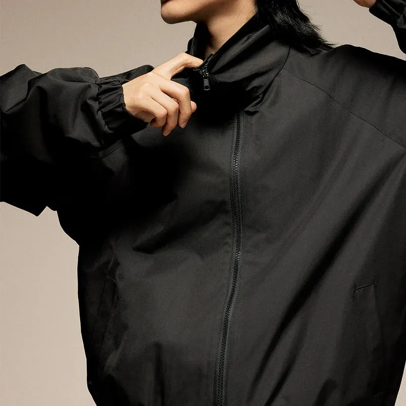 Stand-Up Collar Zip Jacket