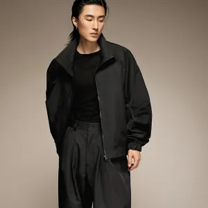 Stand-Up Collar Zip Jacket
