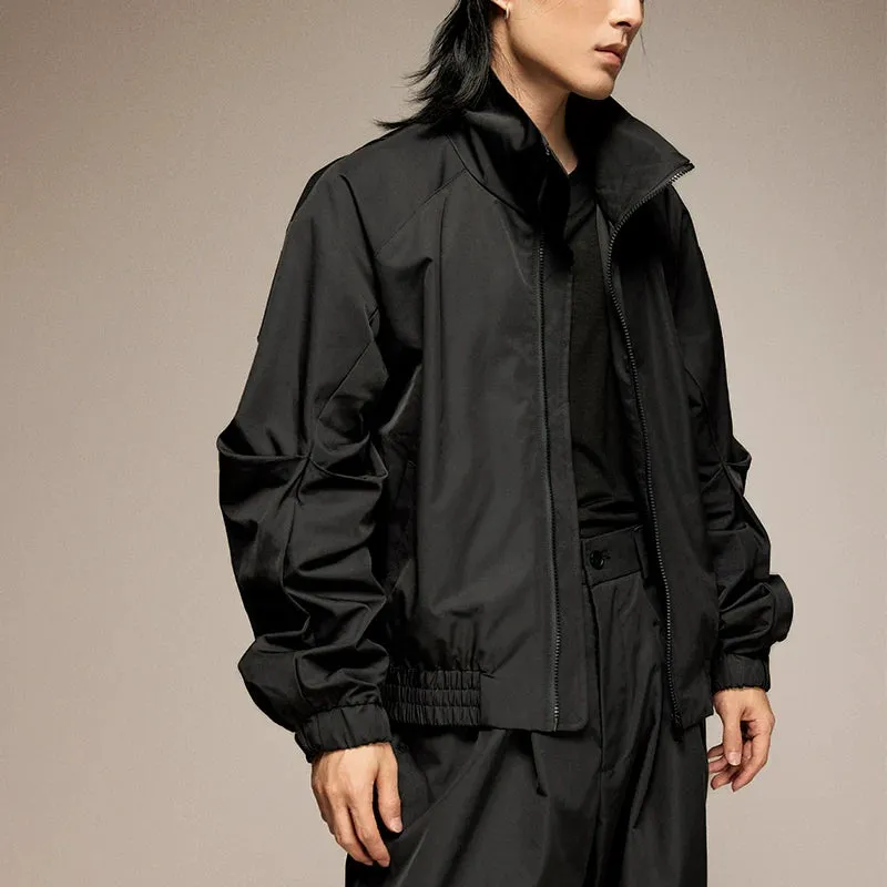 Stand-Up Collar Zip Jacket