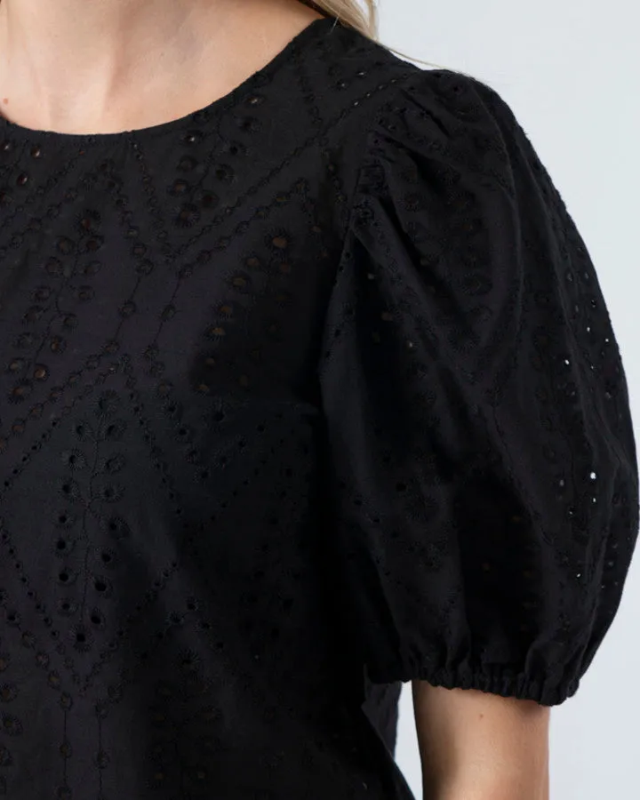 Stella   Gemma Minnie Top - Black