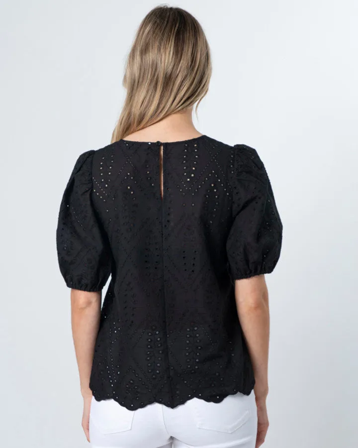 Stella   Gemma Minnie Top - Black