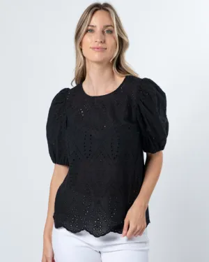Stella   Gemma Minnie Top - Black