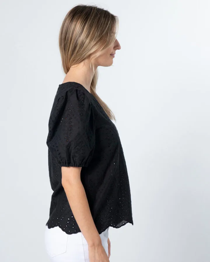 Stella   Gemma Minnie Top - Black