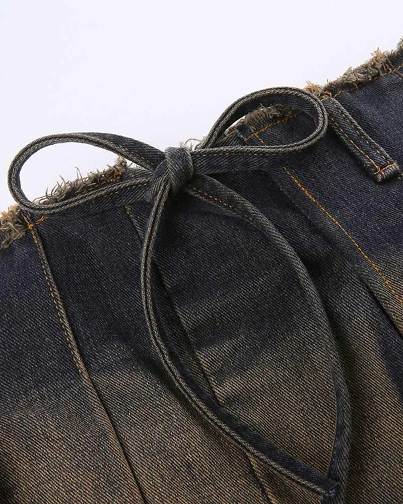 Stormhelm Micro Denim Pleated Skirt