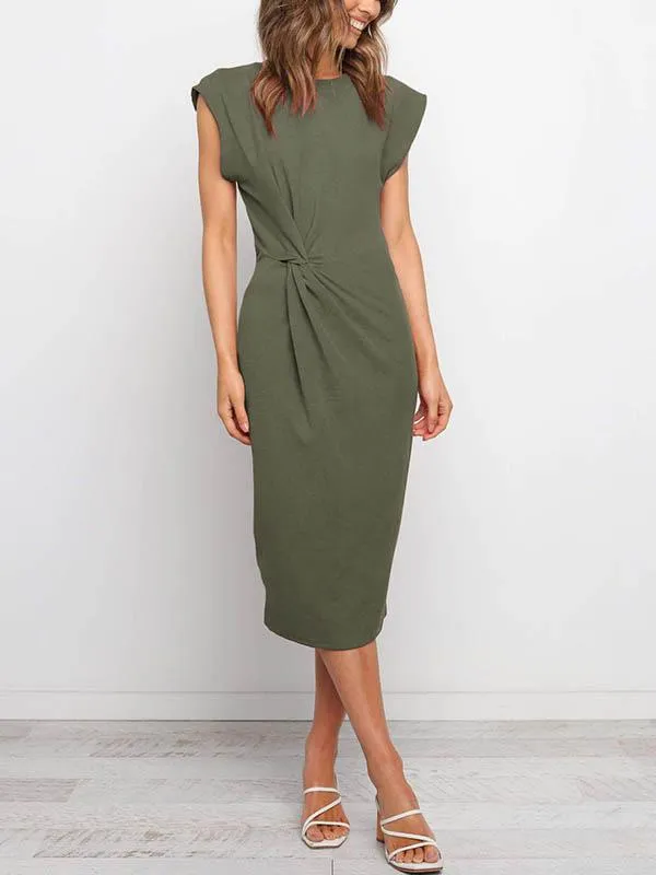 Stunncal Twist Knot Midi Dress