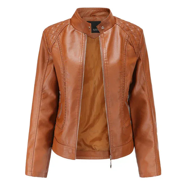 Stylish Alda Leather Jacket