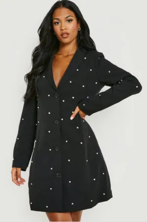 Tall Embelished Blazer Dress