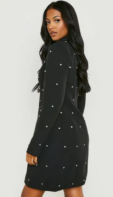 Tall Embelished Blazer Dress