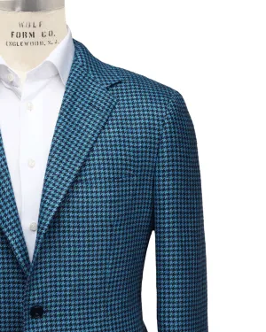 Teal and Navy Houndstooth Sportcoat