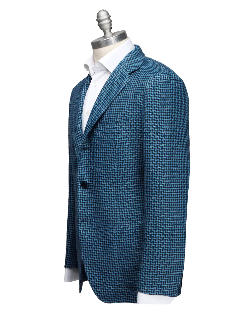 Teal and Navy Houndstooth Sportcoat