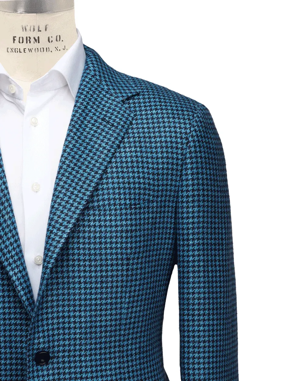 Teal and Navy Houndstooth Sportcoat