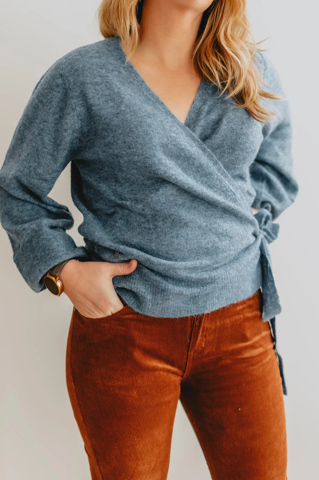 The Fiona Wrap Sweater