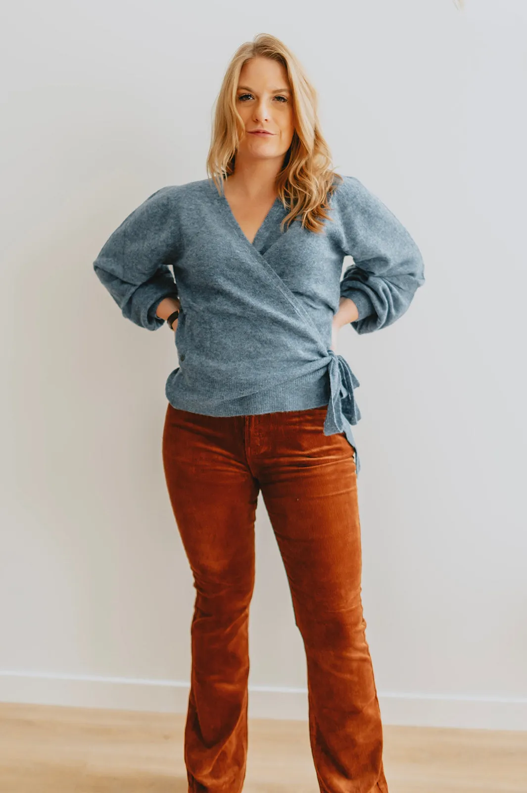 The Fiona Wrap Sweater