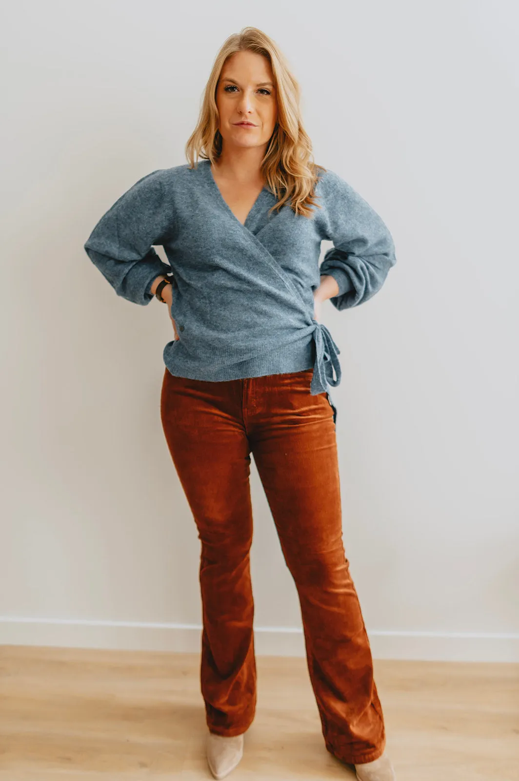 The Fiona Wrap Sweater