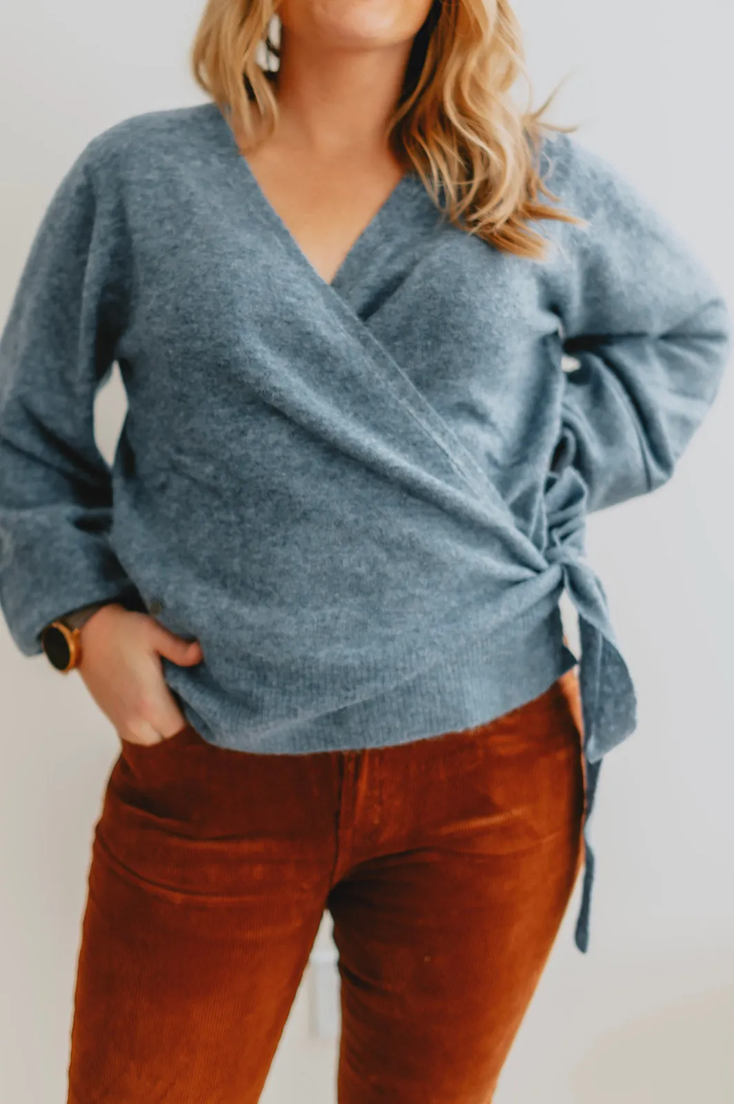 The Fiona Wrap Sweater