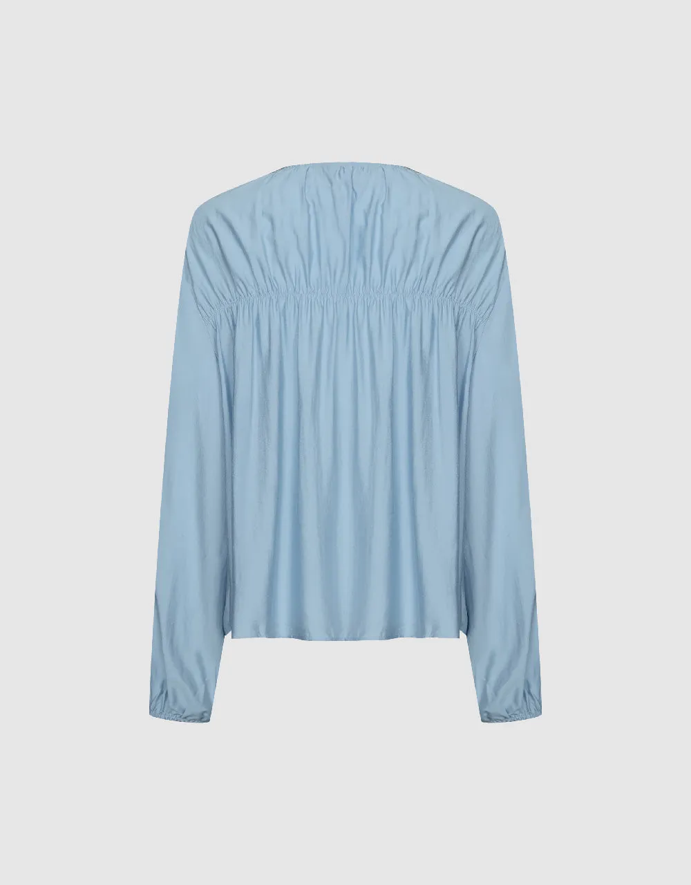 Tie Front Loose Overhead Shirt