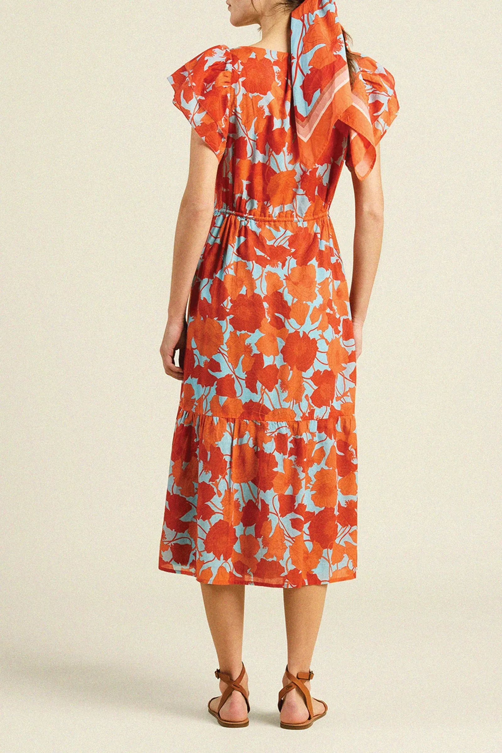 Trovata Kristine Dress in Shoreline Poppy
