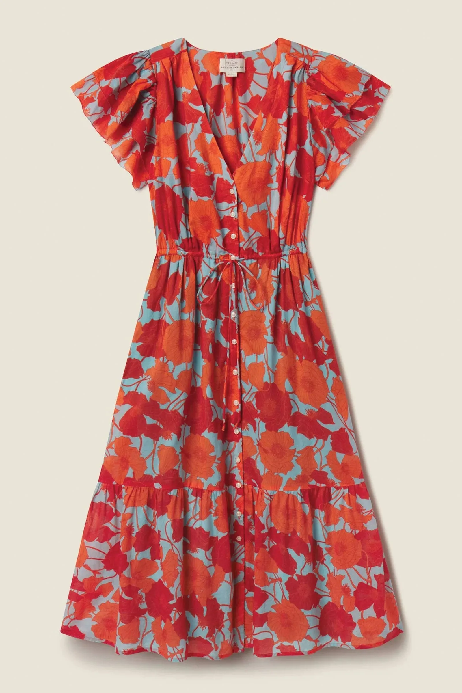 Trovata Kristine Dress in Shoreline Poppy