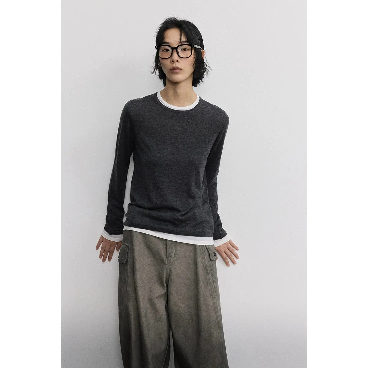 Two-Piece Knitted Sweater